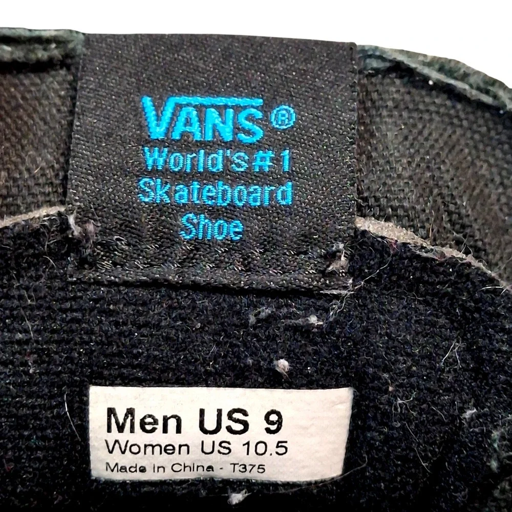 Vans Sk8-Hi Shoes Mens Size 9 High Top Skateboard Fabric Leather Casual Sneakers